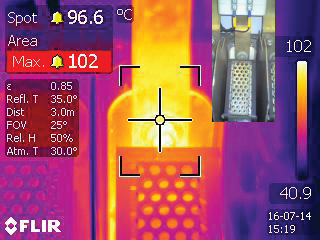 Detect internal defects in components